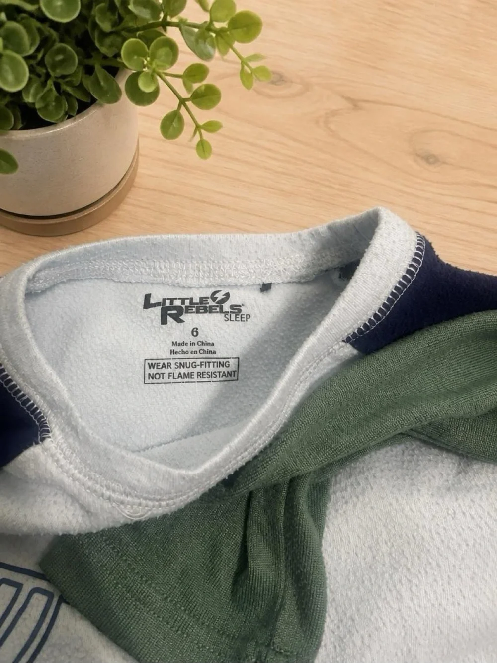 Lucky Brand Green Raglan Clover Tee with Navy Rocket Top & Pants Set